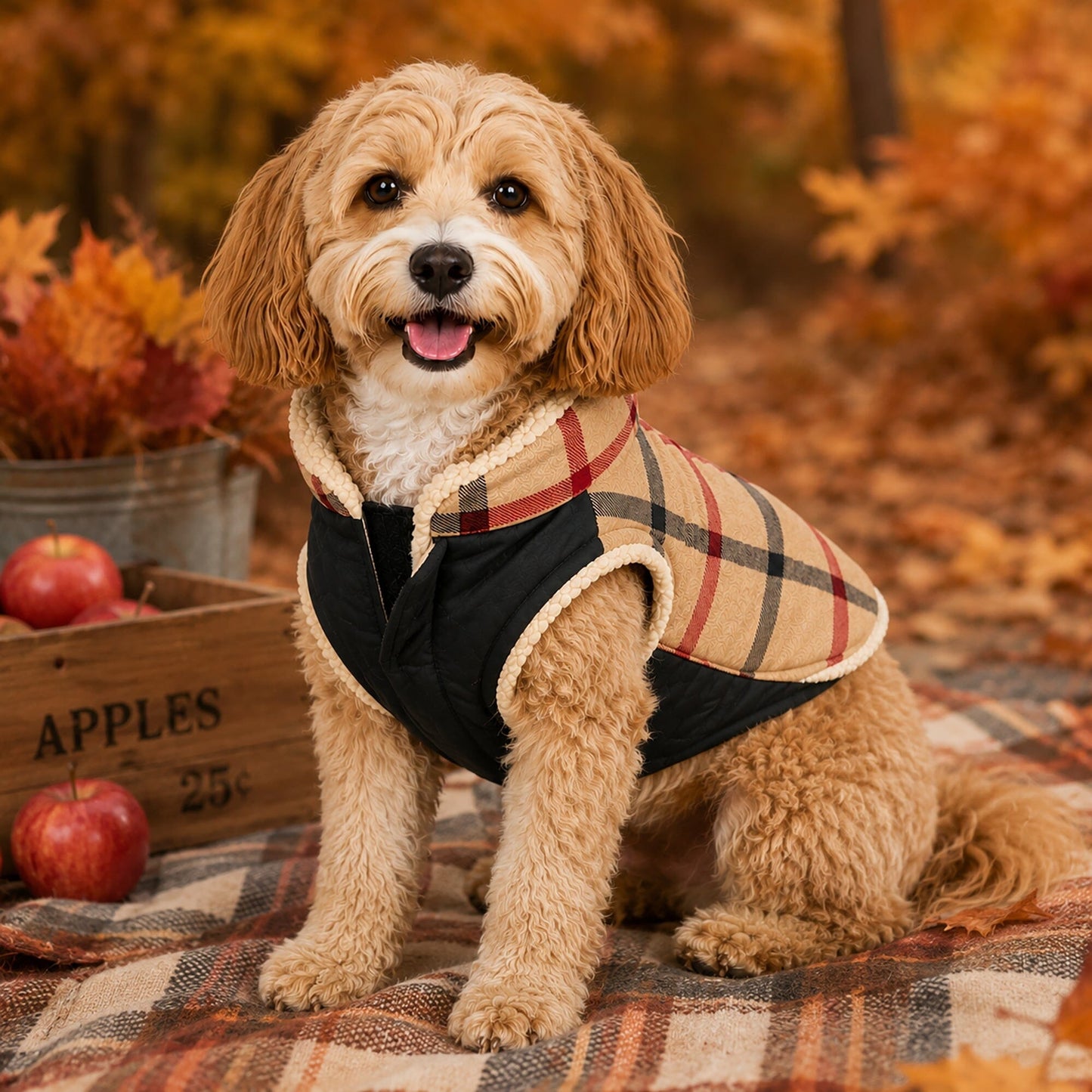Pet Life ®  'Allegiance' Classical Insulated Plaid Fashion Dog Jacket