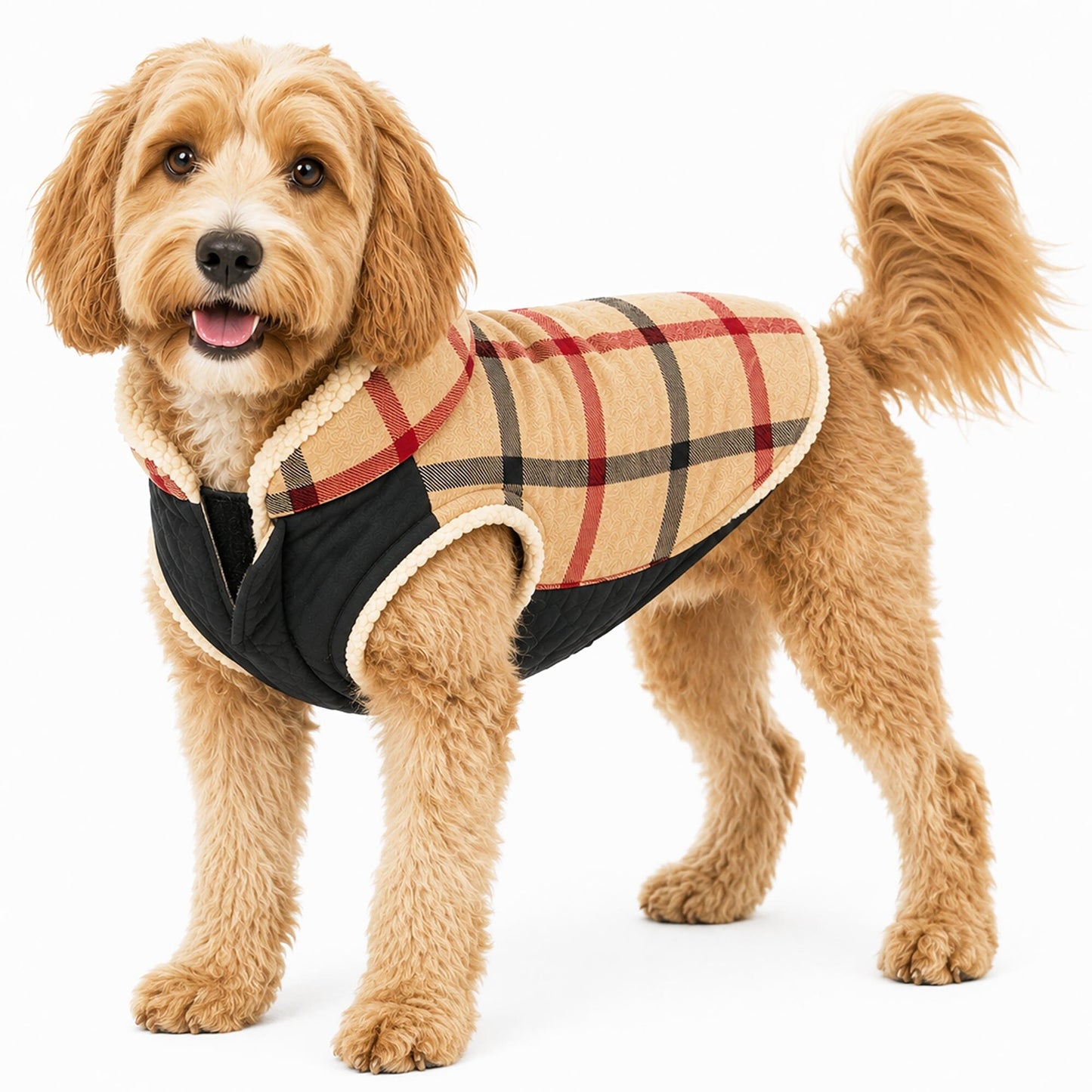 Pet Life ®  'Allegiance' Classical Insulated Plaid Fashion Dog Jacket