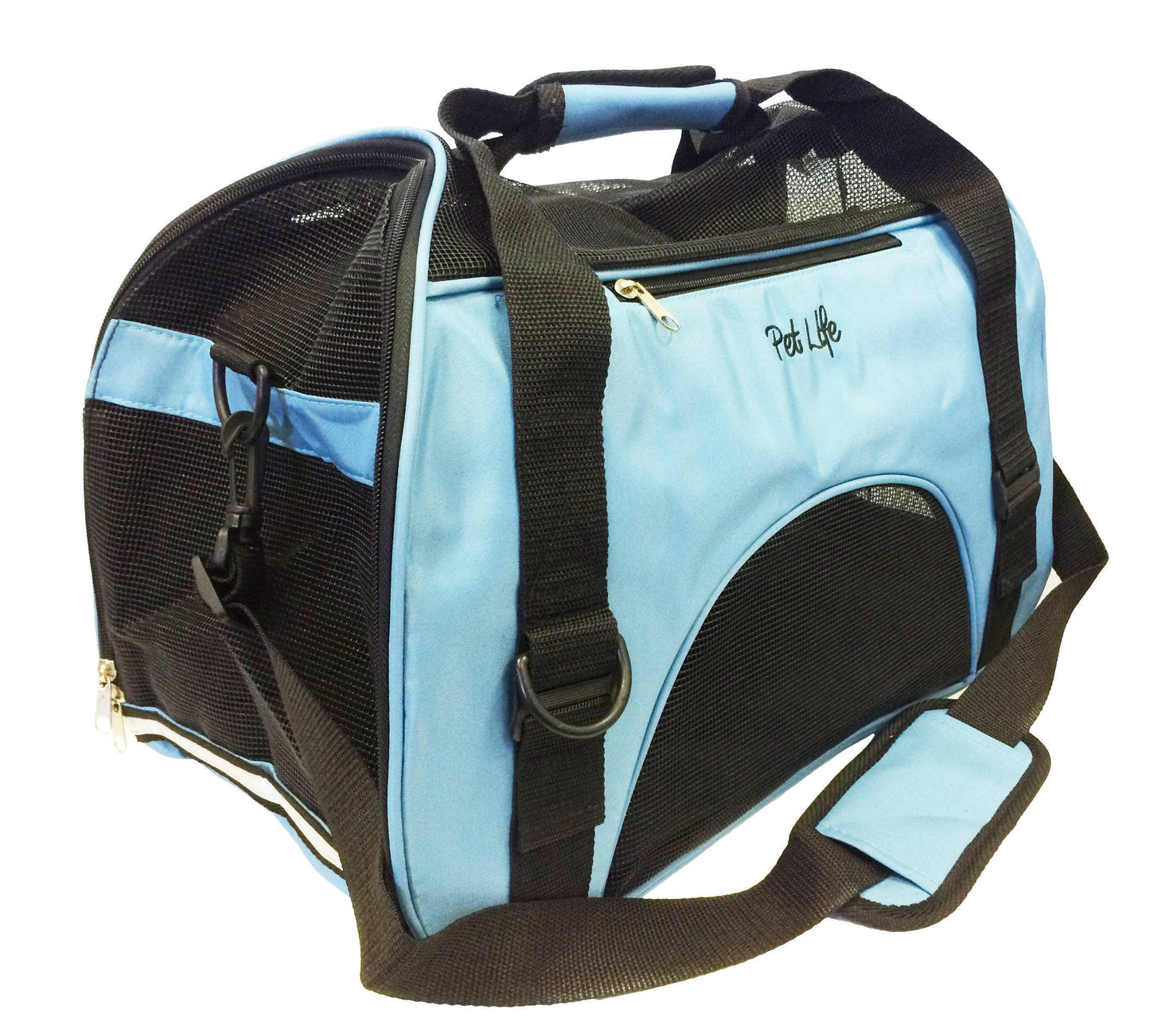 Pet Life ® 'Altitude Force' Airline Approved Sporty Zippered Folding Fashion Pet Dog Carrier
