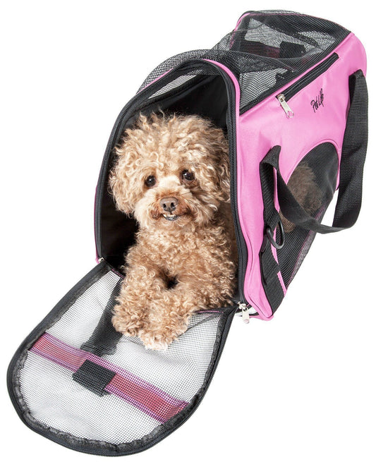 'Altitude Force' Airline Approved Sporty Zippered Folding Fashion Pet Dog Carrier
