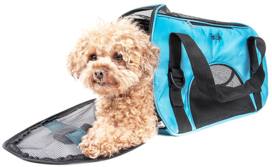 'Altitude Force' Airline Approved Sporty Zippered Folding Fashion Pet Dog Carrier