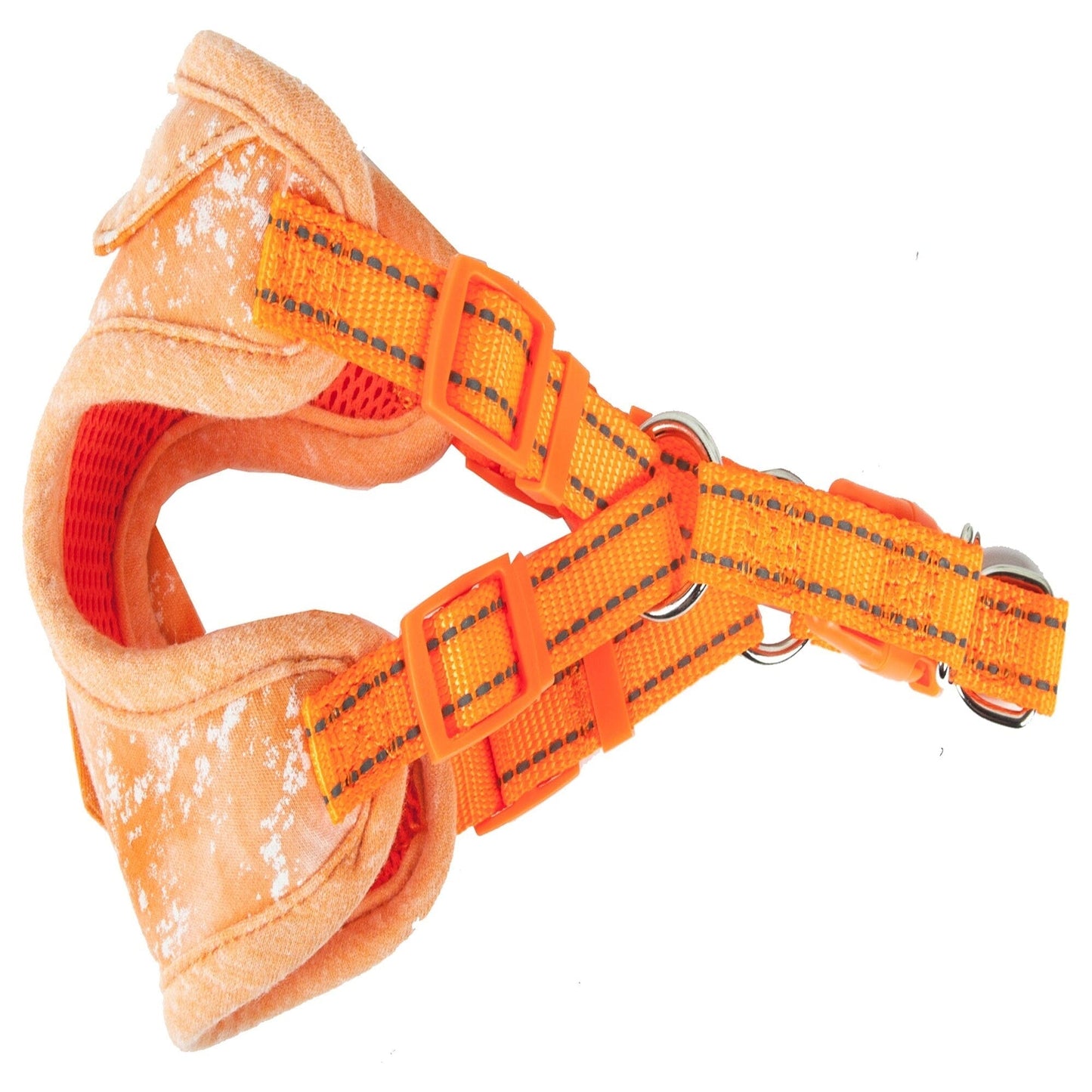 Pet Life ®  'Bonatied' Mesh Reversed Adjustable Fashion Dog Harness W/ Designer Neck Tie