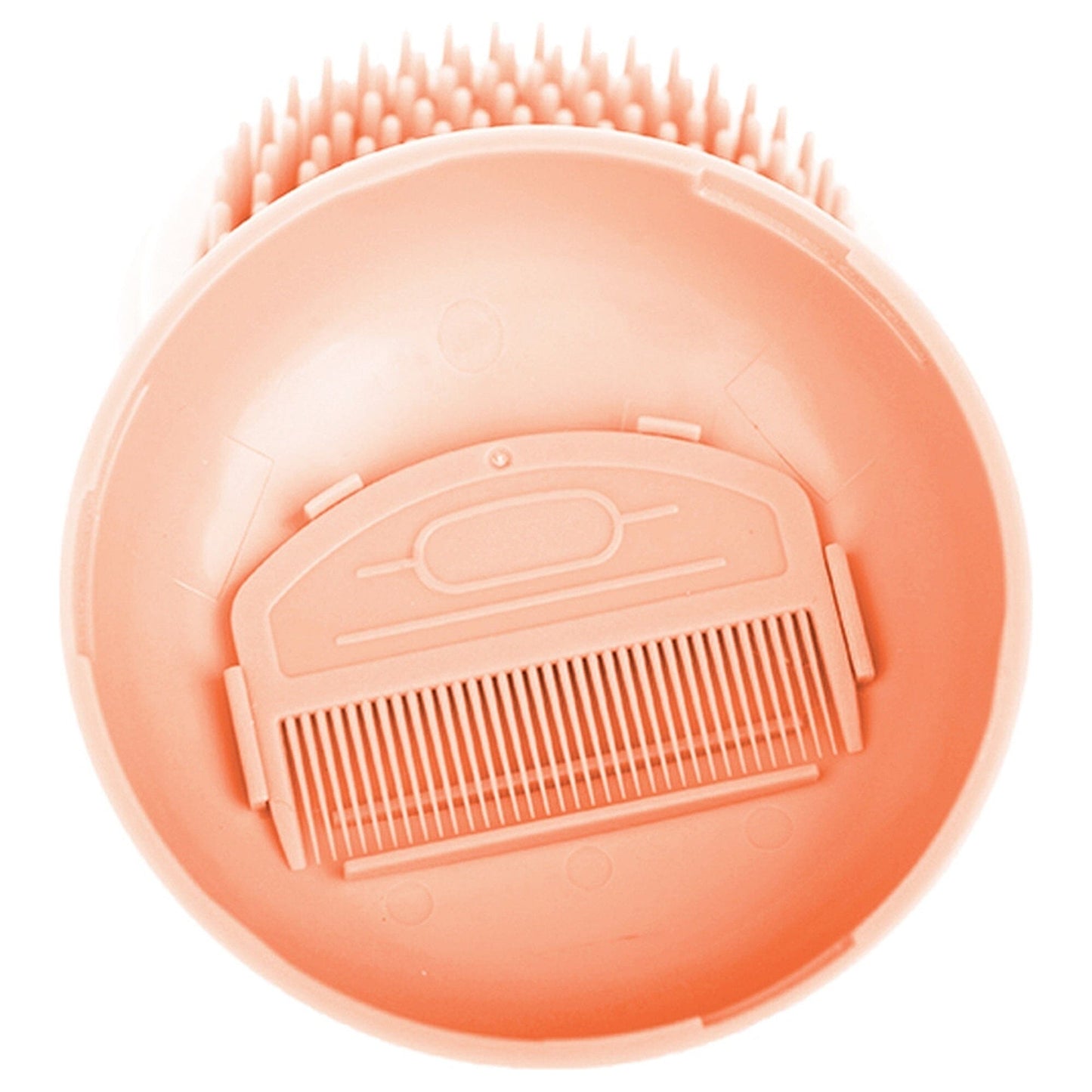 Pet Life ® 'Bravel' 3-in-1 Travel Pocketed Dual Grooming Brush and Pet Comb