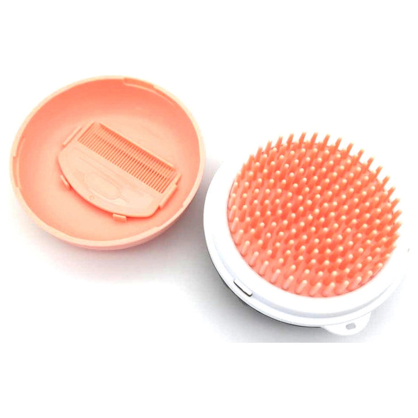 Pet Life ® 'Bravel' 3-in-1 Travel Pocketed Dual Grooming Brush and Pet Comb