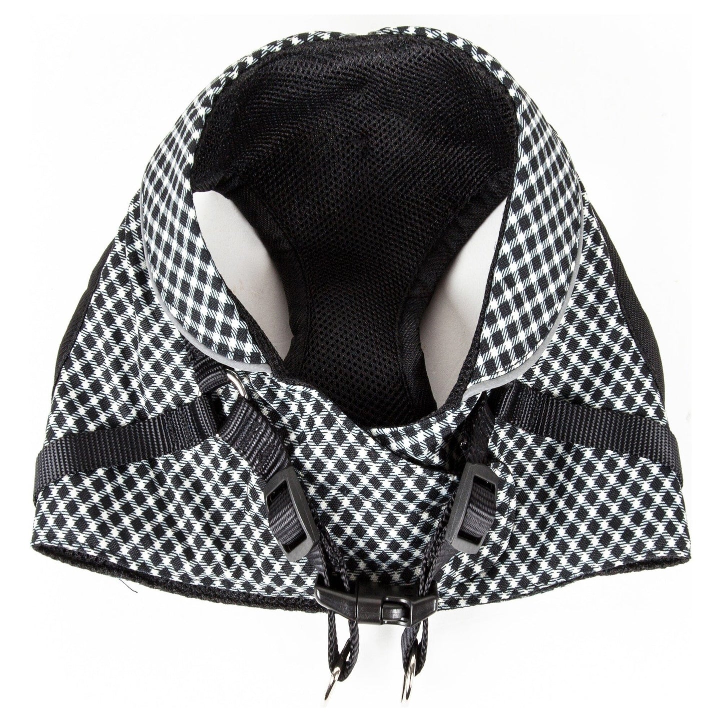 Pet Life ® 'Checkerwag' Checkered Mesh Reversed and Adjustable Fashion Dog Harness