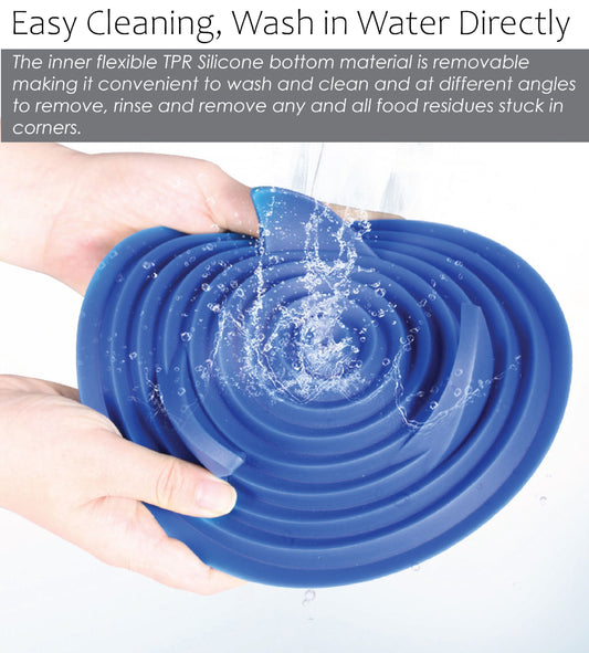 Dog Bowl Slow Feeder Cirlicue Shark Fin Anti-Choking Maze Dish