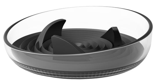 Dog Bowl Slow Feeder Cirlicue Shark Fin Anti-Choking Maze Dish
