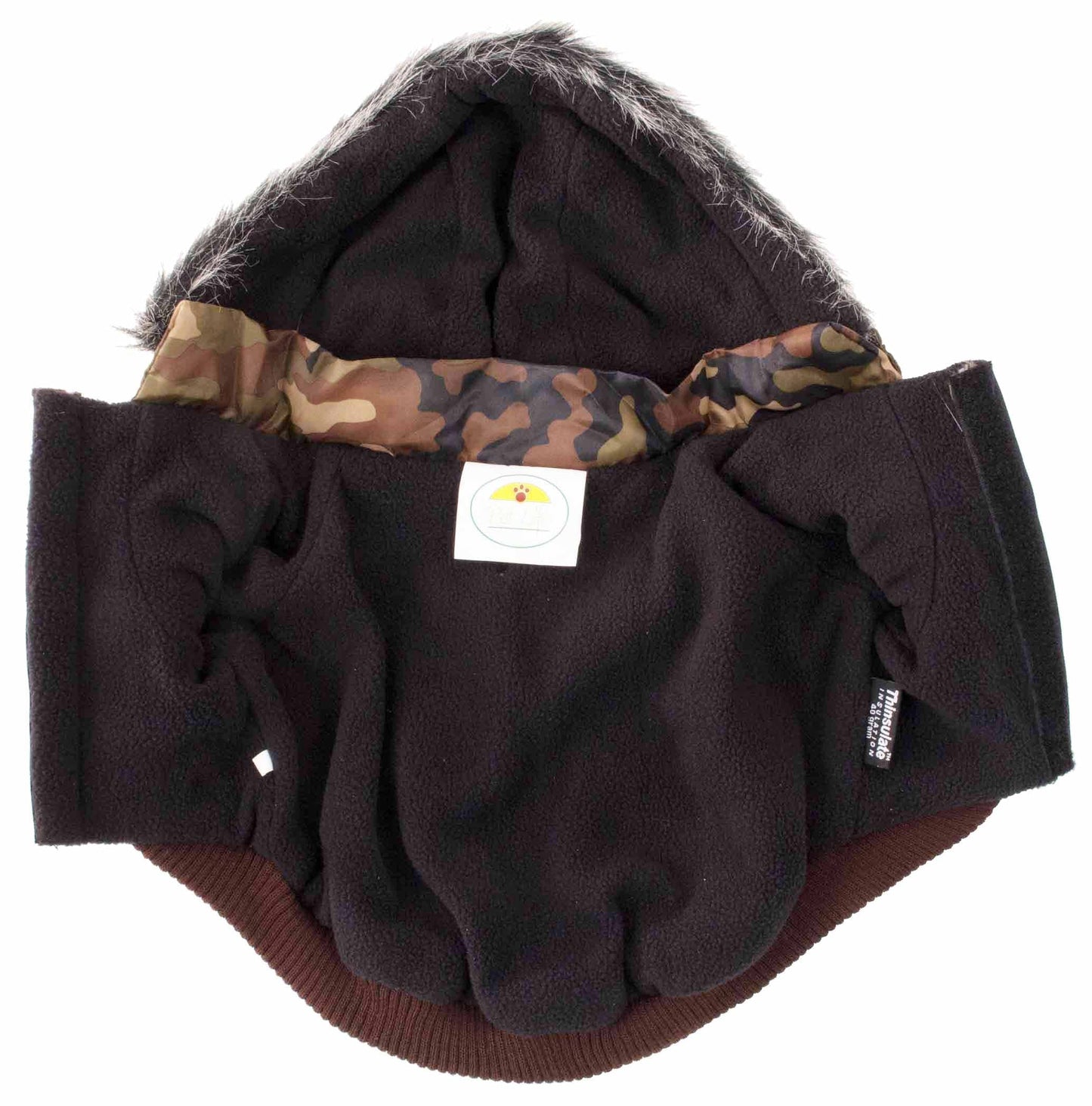 Pet Life ® Classic Metallic Fashion 3M Insulated Dog Coat Parka  w/ Removable Hood