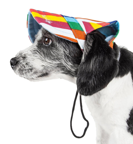 dog-floral-hat-colorful-uv-protection-summer-sunshade-cap-luxury-view-1 | Majestic Pet Kingdom