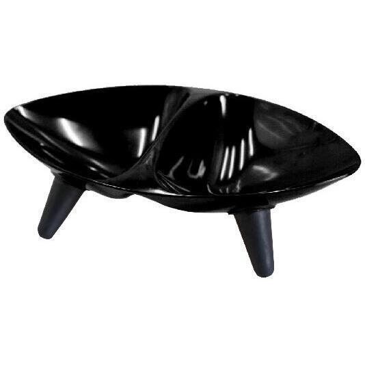 Pet Life ® 'Couture Sculptured' Dishwasher Safe Melamine Food and Water Double Pet Bowl