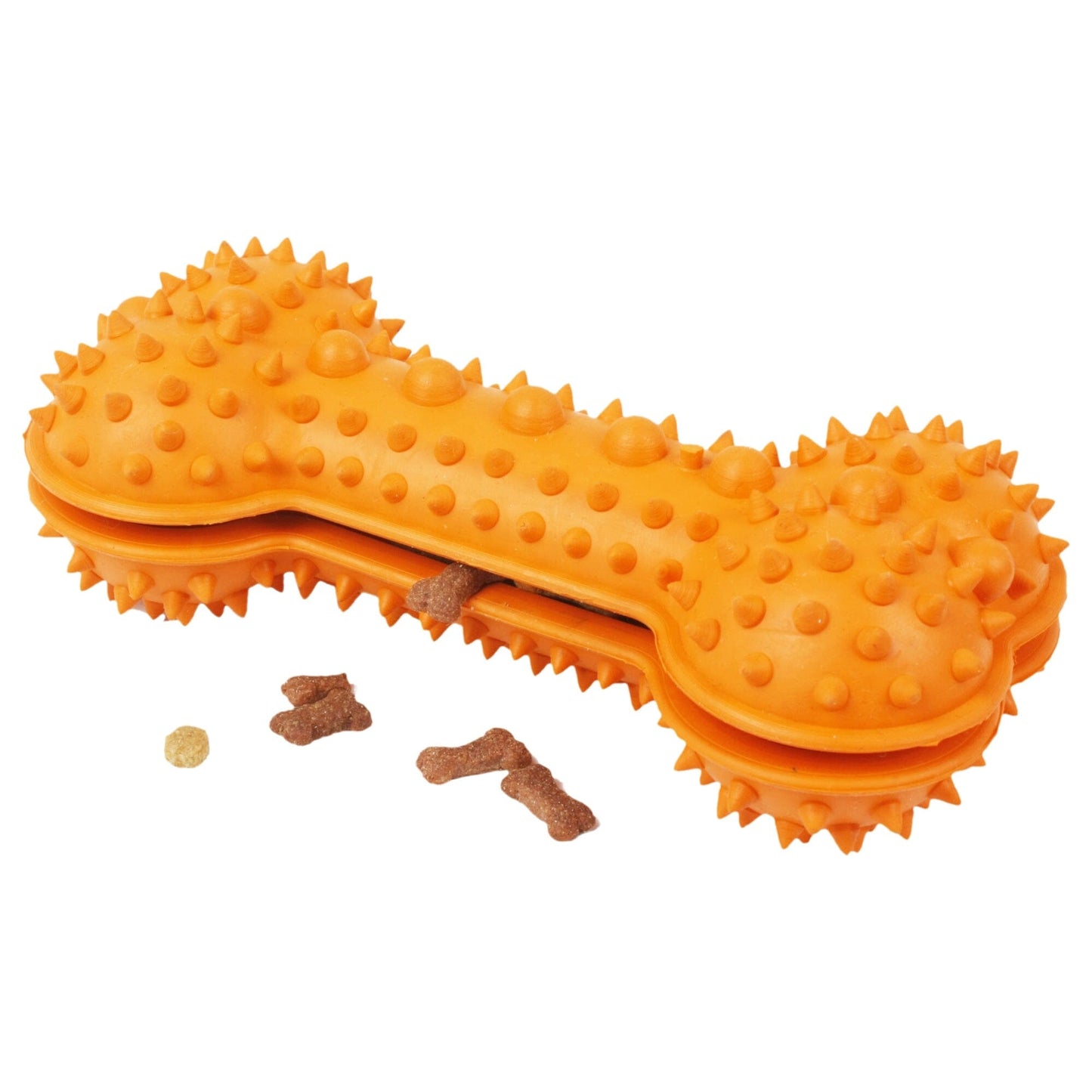 Pet Life ® 'Denta-Bone' TPR Treat Dispensing and Dental Cleaning Durable Dog Toy