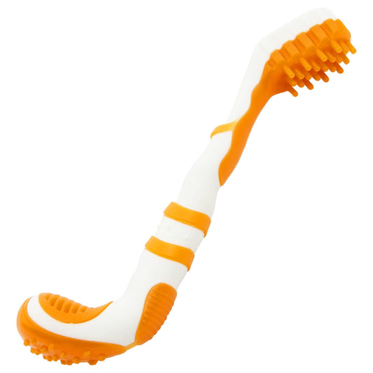 Dog Toothbrush Denta-Brush TPR Durable Teething Chew Toy