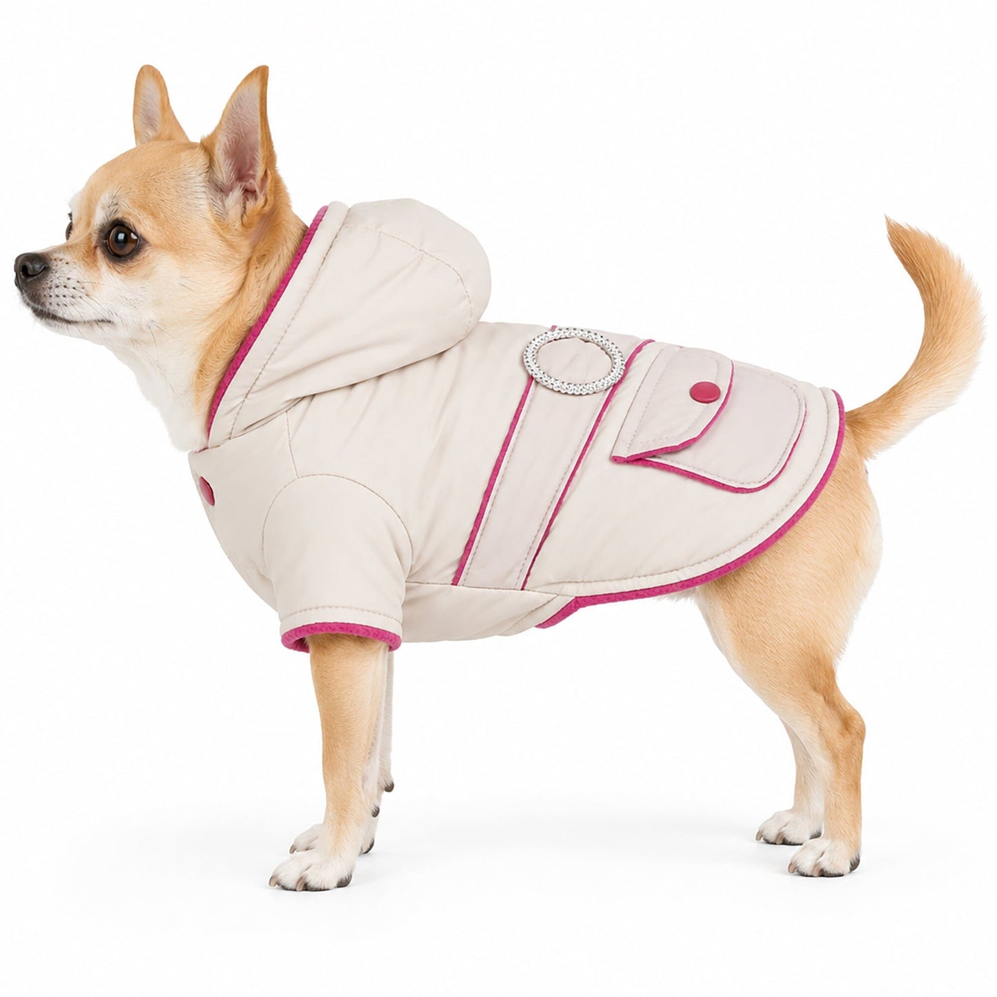 Pet Life ® Dual-Toned 3M Insulated Diamond Jeweled Pet Dog Jacket