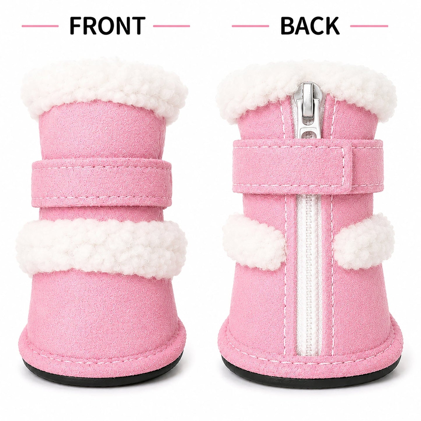 Pet Life ® 'Duggz' 3M Insulated Winter Fashion Dog Shoes Booties - Set of 4