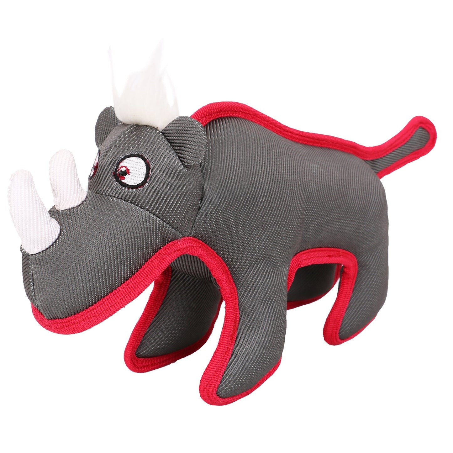 Pet Life ® 'Dura-Chew' Plush Animal Nylon Squeaker Dog Toy