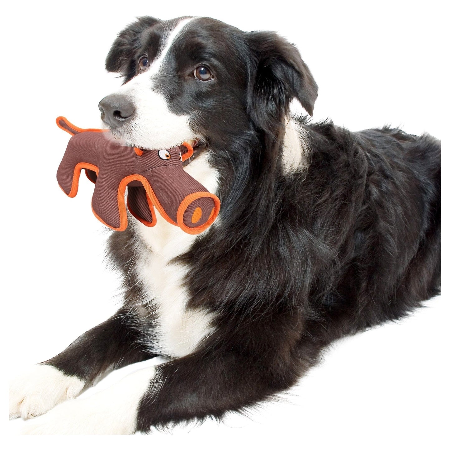 Pet Life ® 'Dura-Chew' Plush Animal Nylon Squeaker Dog Toy