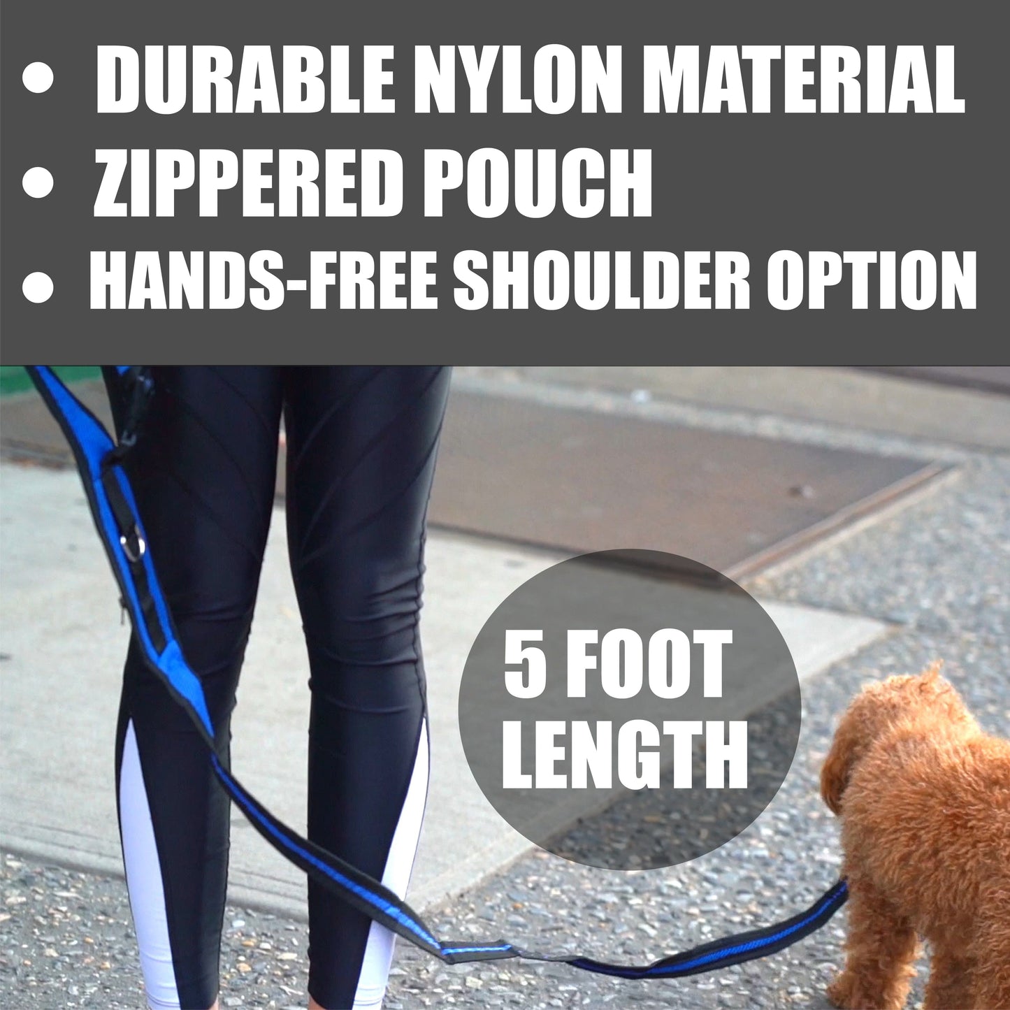 Pet Life ® 'Echelon' Hands Free and Convertible 2-In-1 Training Pet Dog Leash and Pet Belt Trainer