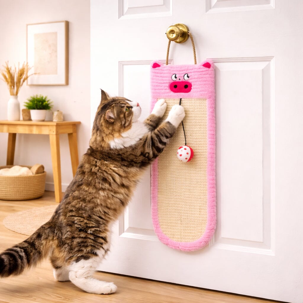 Pet Life ® Eco-Natural Sisal and Jute Hanging Carpet Cat Scratcher
