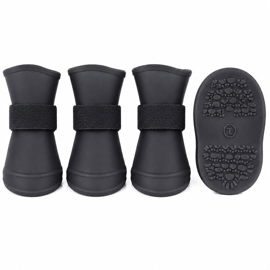 dog-shoes-all-terrain-rubberized-paw-booties-4-pack-luxury-view-1 | Majestic Pet Kingdom