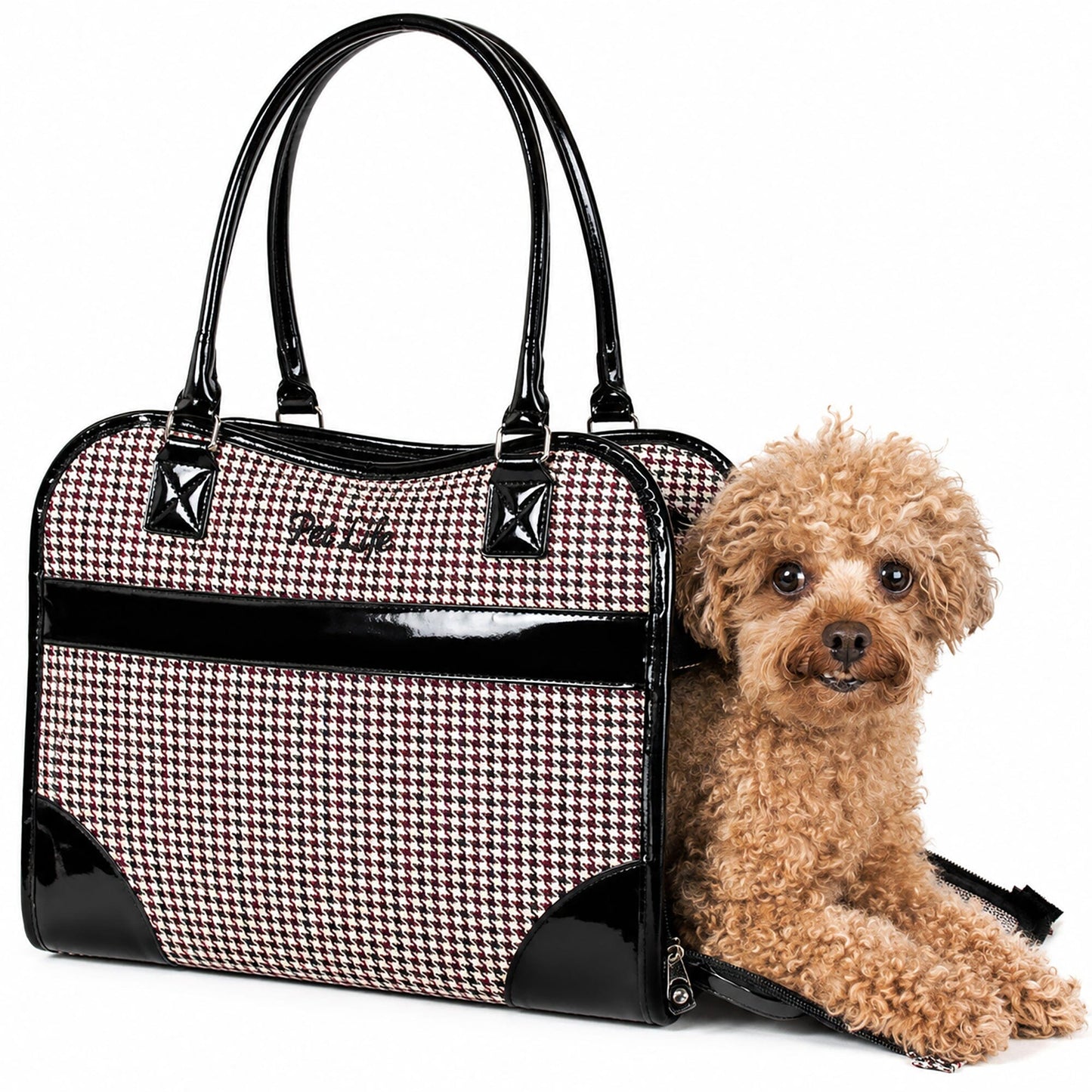 Pet Life ® Exquisite Airline Approved Designer Travel Pet Dog Handbag Carrier