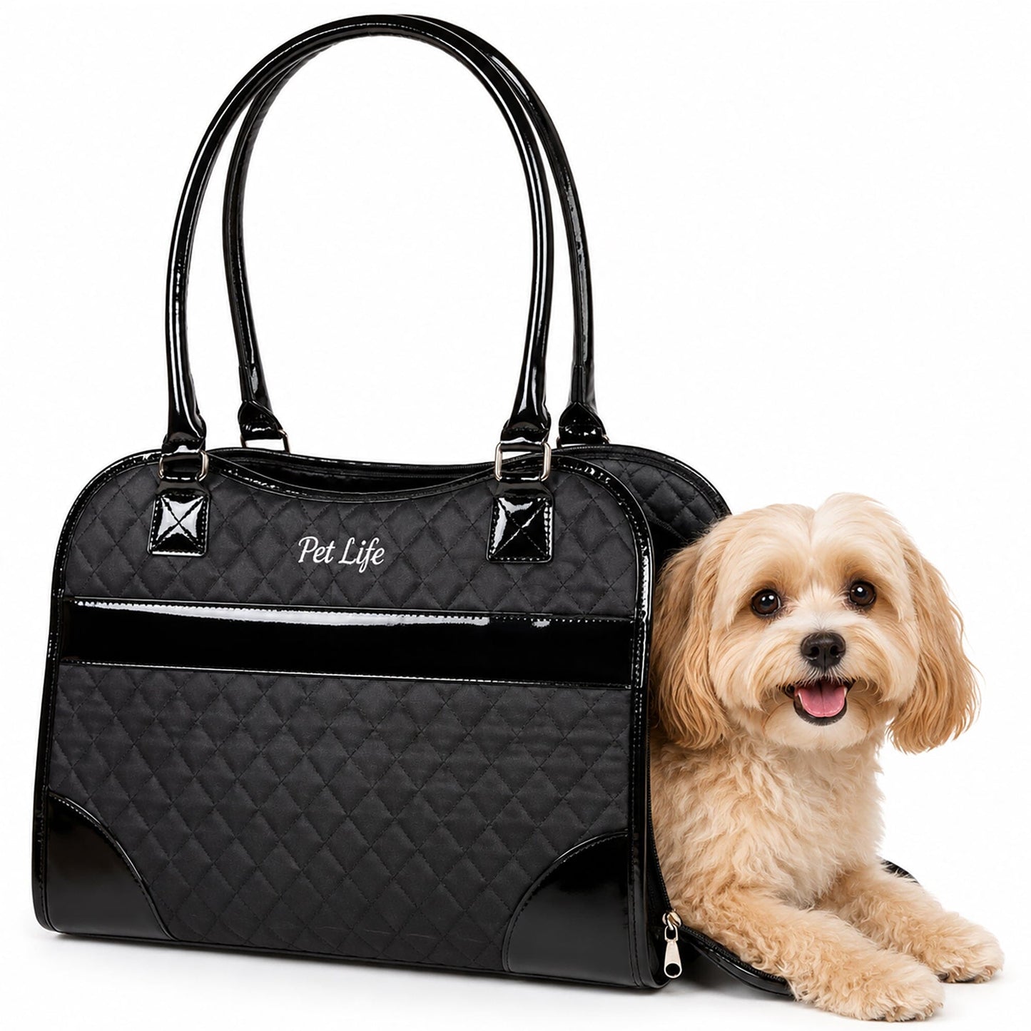Pet Life ® Exquisite Airline Approved Designer Travel Pet Dog Handbag Carrier