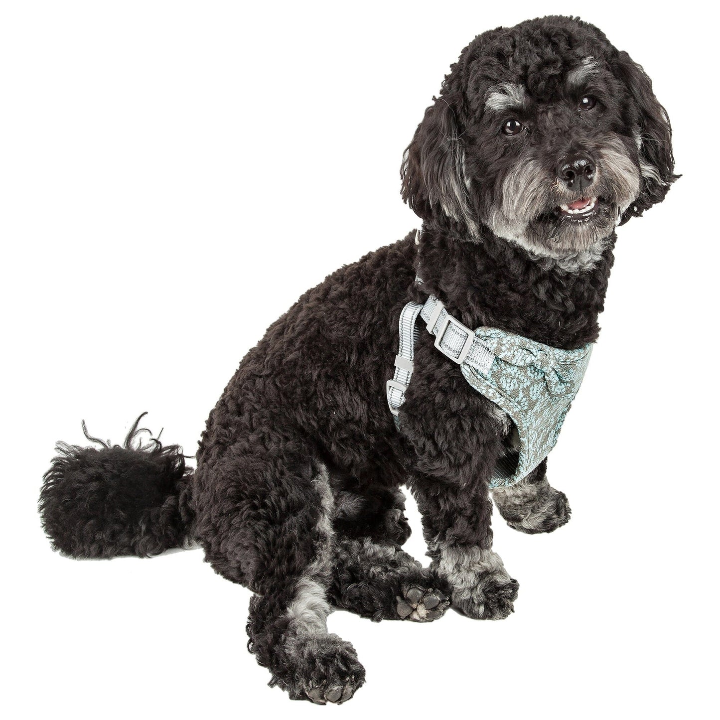Pet Life ®  'Fidomite' Mesh Reversed  and Adjustable Fashion Dog Harness W/ Designer Bowtie