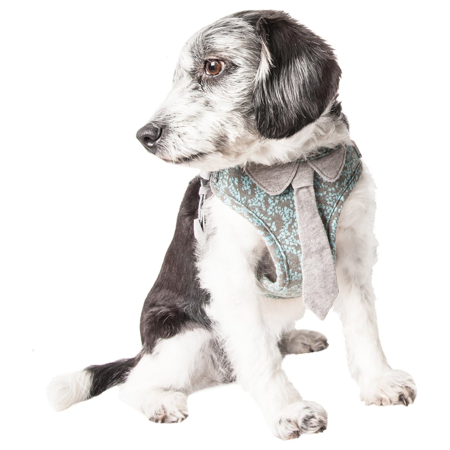 Pet Life ®  'Fidomite' Mesh Reversed and Adjustable Fashion Dog Harness W/ Designer Neck Tie
