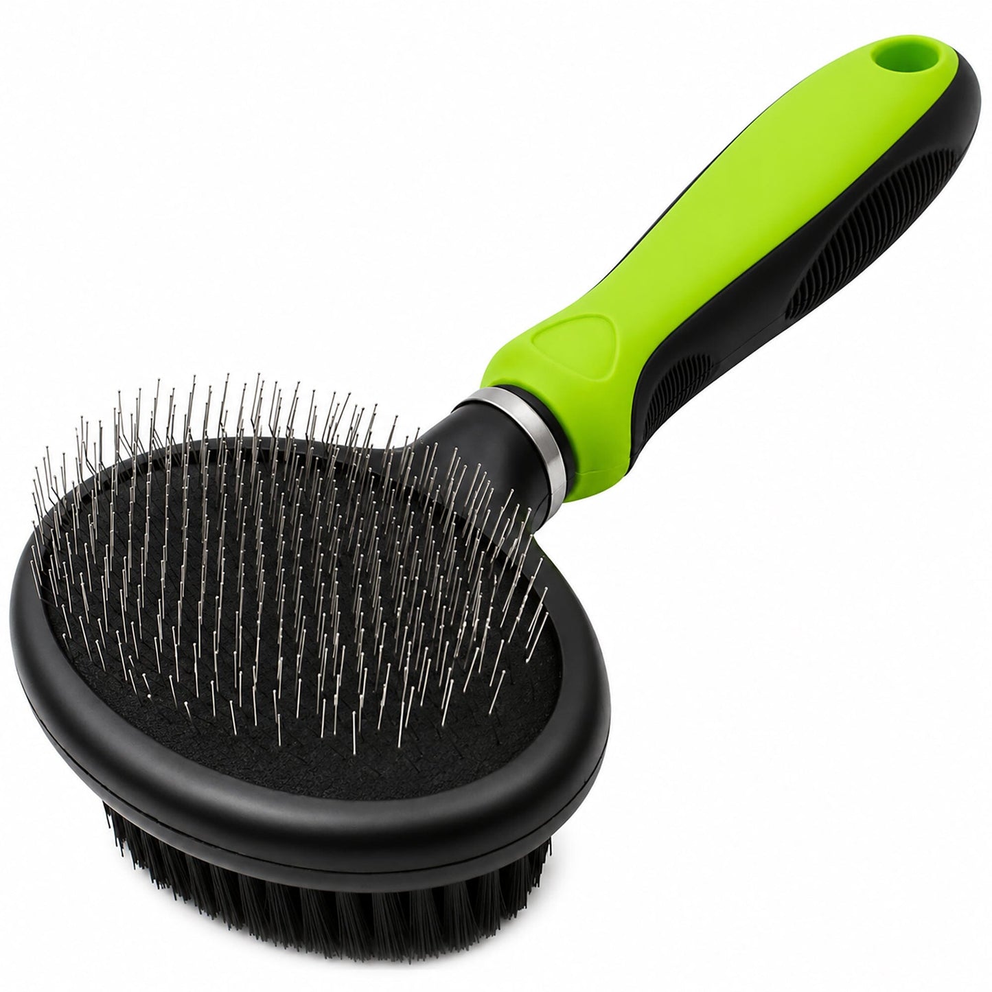 Pet Life ® Flex Series 2-in-1 Dual-Sided Slicker and Bristle Grooming Pet Brush