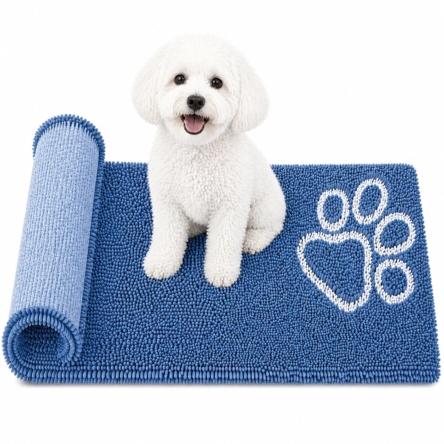 Pet Life ® 'Fuzzy' Quick-Drying Anti-Skid and Machine Washable Dog Mat