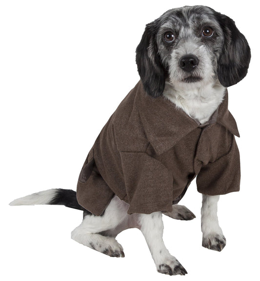 Pet Life ® 'Galore Back-Buckled' Fashion Wool Dog Jacket Coat - Detail Angle 2 | Majestic Pet Kingdom