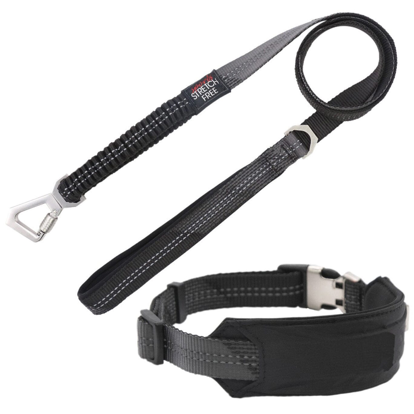 Pet Life ® 'Geo-prene' 2-in-1 Shock Absorbing Neoprene Padded Reflective Dog Leash and Collar