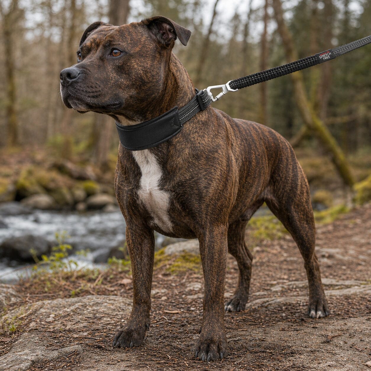 Pet Life ® 'Geo-prene' 2-in-1 Shock Absorbing Neoprene Padded Reflective Dog Leash and Collar