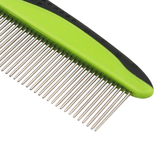 Grip Ease' Wide and Narrow Tooth Grooming Pet Comb
