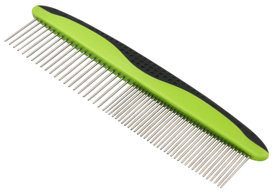 Grip Ease' Wide and Narrow Tooth Grooming Pet Comb