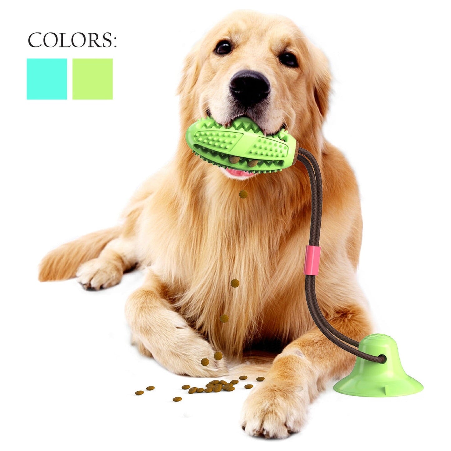 Pet Life ® 'Grip N' Play' Treat Dispensing Football Shaped Suction Cup Dog Toy