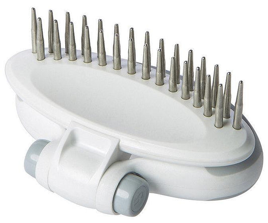 'Gyrater' Swivel Travel Dual-Rowed Grooming Undercoat Pet Rake