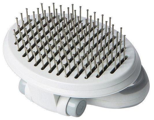 'Gyrater' Travel Self-Cleaning Swivel Grooming Pet Pin Brush