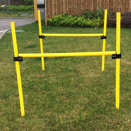 Pet Life ® 'Jumping Hurdle' Collapsible Travel Folding Outdoor Performance Agility Pet Dog Trainer Training Kit - Detail Angle 2 | Majestic Pet Kingdom