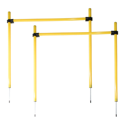 Pet Life ® 'Jumping Hurdle' Collapsible Travel Folding Outdoor Performance Agility Pet Dog Trainer Training Kit - Main Feature View | Majestic Pet Kingdom