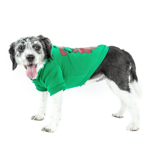 dog-santa-costume-led-light-up-shades-holiday-hoodie-luxury-view-1 | Majestic Pet Kingdom