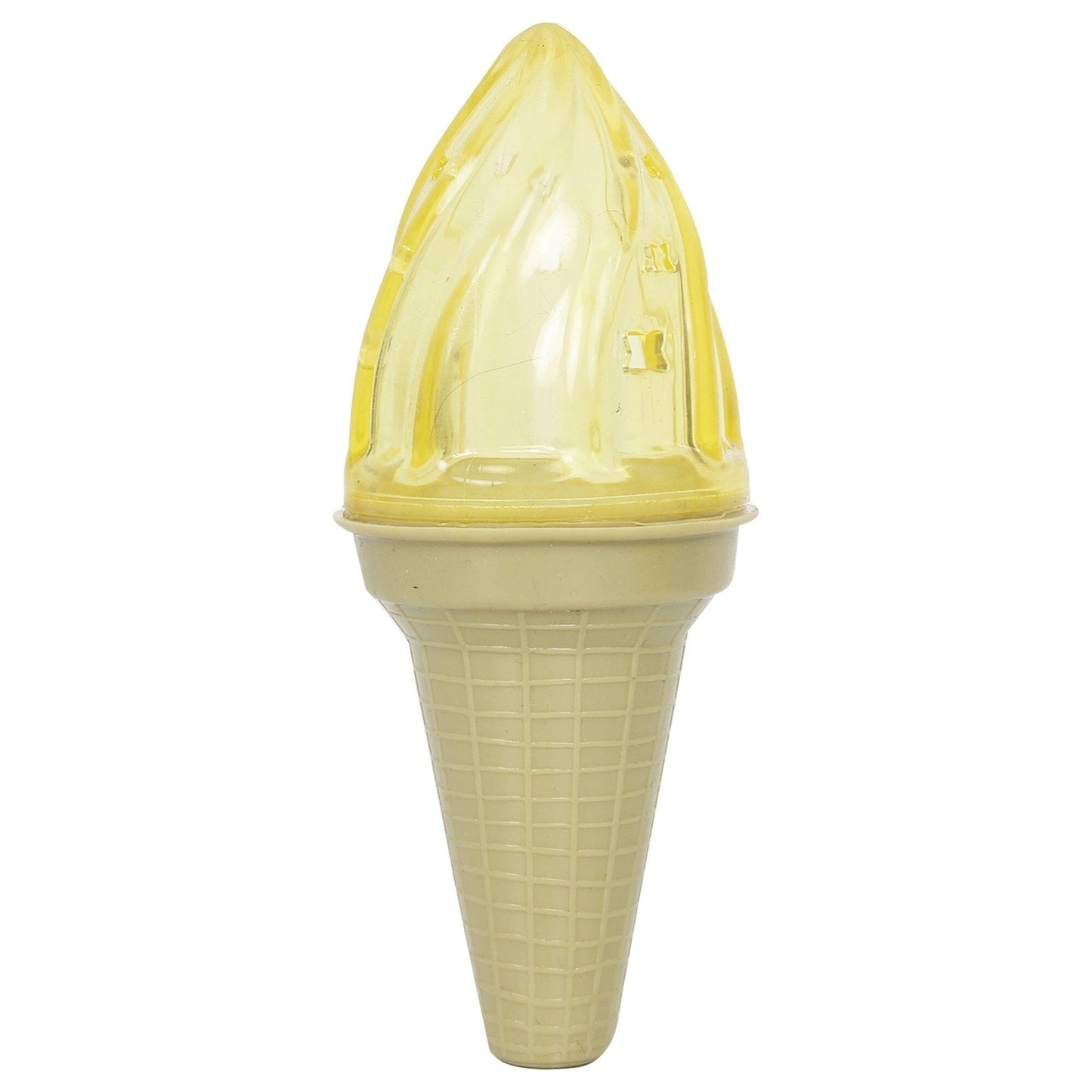 Pet Life ® 'Lick & Gnaw' Ice Cream Cone Freezable and Chewable Tossing Waterproof Floating Pet Dog Toy w/ Insertable Treat pocket