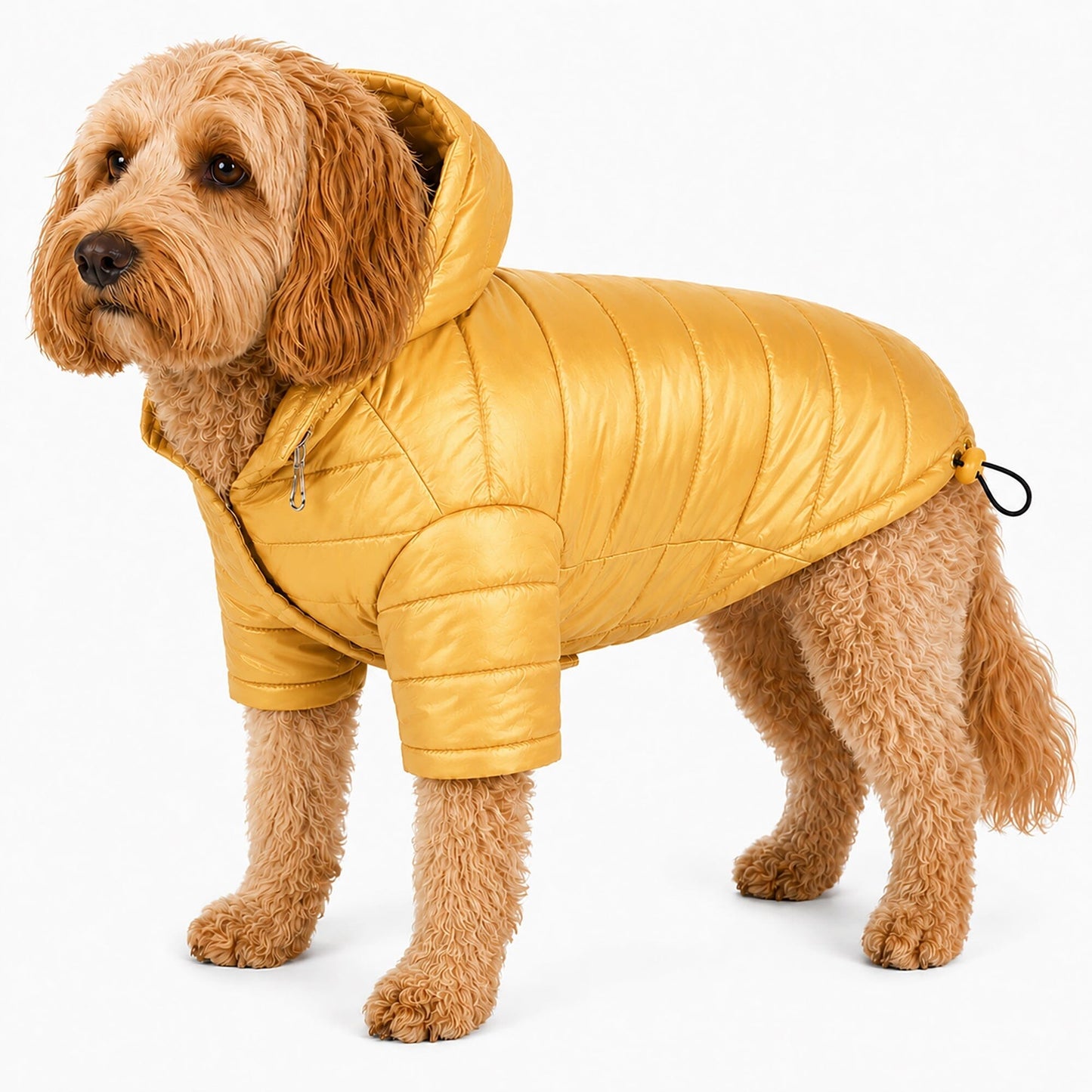 Pet Life ® Lightweight Adjustable and Collapsible 'Sporty Avalanche' Dog Coat w/ Pop-out Zippered Hood