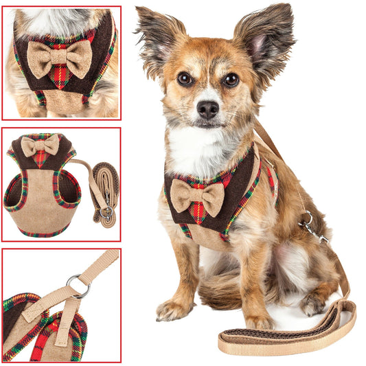 Pet Life ® Luxe 'Dapperbone' 2-In-1 Adjustable Fashion Dog Harness and Leash - Detail Angle 2 | Majestic Pet Kingdom