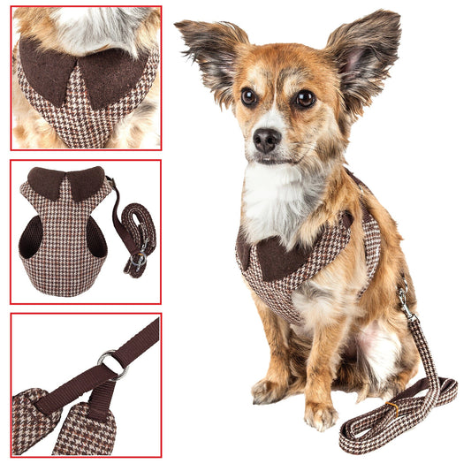 dog-harness-leash-set-luxury-plaid-adjustable-walking-luxury-view-2 | Majestic Pet Kingdom