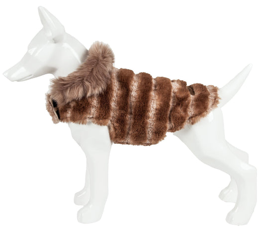 dog-fur-jacket-tiramisu-patterned-luxury-mink-winter-coat-luxury-view-2 | Majestic Pet Kingdom