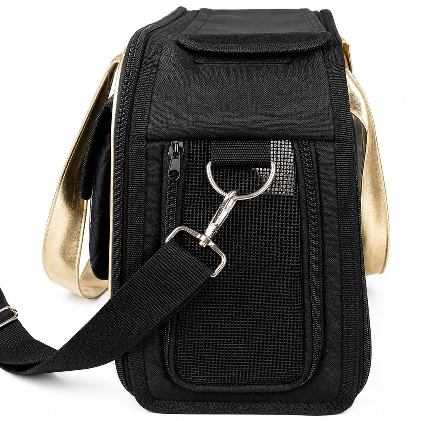 Pet Life ® Mystique Airline Approved Fashion Designer Travel Pet Dog Carrier w/ Pouch