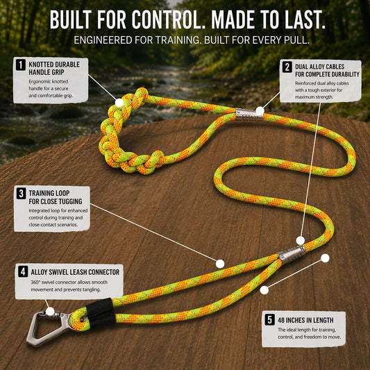 dog-training-leash-hmade-knot-gripped-heavy-duty-luxury-view-2 | Majestic Pet Kingdom