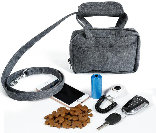 dog-leash-purse-bag-dispenser-multi-use-walking-lead-luxury-view-2 | Majestic Pet Kingdom