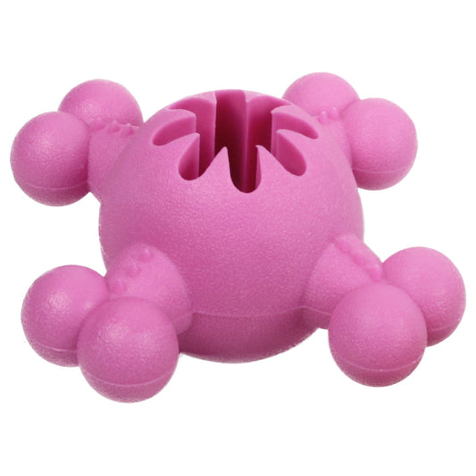 Dog Treat Toy Quadra-Bone TPR Durable Dispensing Chew Bone