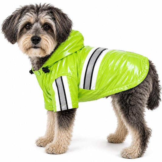 dog-raincoat-reflective-waterproof-hooded-jacket-coat-luxury-view-1 | Majestic Pet Kingdom